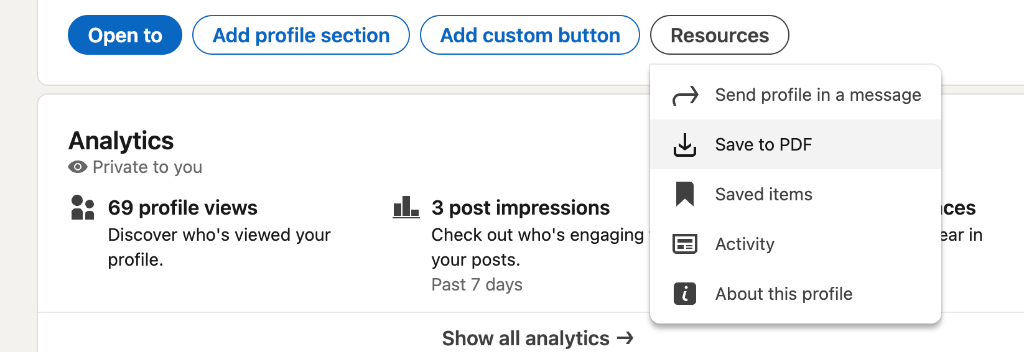 LinkedIn Export Guide